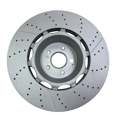 China Original Matel Factory For Mercedes Benz 14-15 S63 AMG Front Car Brake Disc Rotor OE A2224212612 for sale