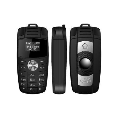 China Quick Charge Taiml X6 0.66 Inch Screen Dual SIM Mini Car Key Shaped Mobile Phone for sale