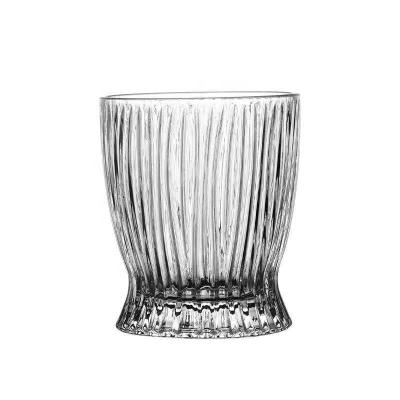 China Inventory 375ml 285ml 10.oz Unique Glass Mugs Manufacturers Glass Cup Glass Mug Ribbed for sale