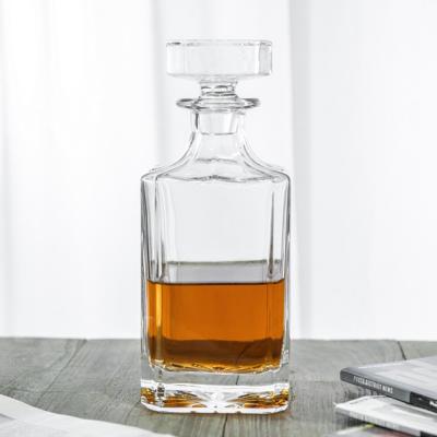 China Minimalist Hot Selling Favorable Prices High Standard Modern Classic Whiskey Wine Bong Glass Bottle Decanter for sale