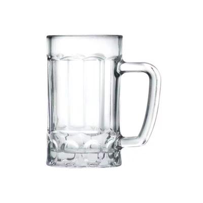 China 410ml inventory sell empty glass beer bottles glass beer mugs beer shot glass wholesale for sale