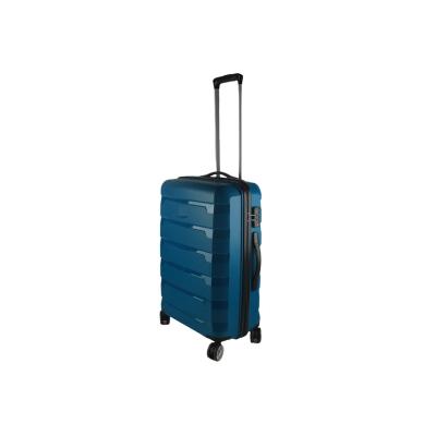 China PP Traveling Hand Carry On Travel Bags Hard Spinner Wheel Luggage Suitcase Set Trolley Cases for sale