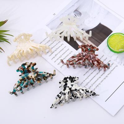 China Retro Style Mountain Grab Acetate Ins Hair Accessories Korean Version Advanced Wind Texture Hair Grab Clip Ponytail Back Head Clip for sale