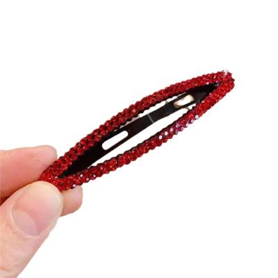 China 2023 new women's bangs hairpin hair decoration side clip hairpin rhinobarBB headwear broken clip back head clip hairpin for sale