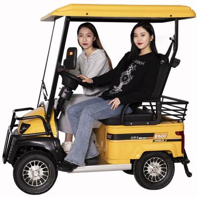 China New Electric Four Wheel Passenger Power Tourist High End Leisure Open Body For Four Wheeler With 2 Seats for sale