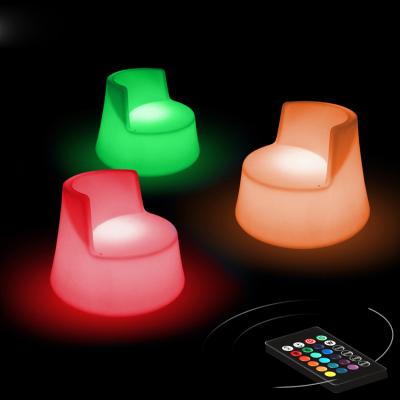 China 2019 hot sale hotel color changed bar light nightclub chair kids purdoot LED indoor sofa for sale