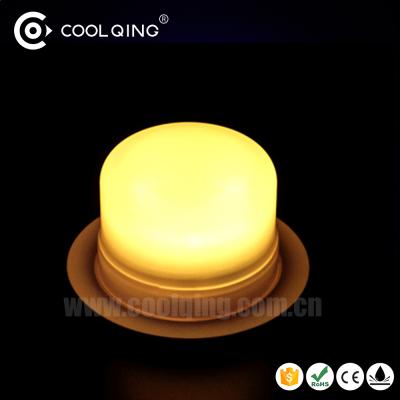 China Hotel IP68 waterproof 16 color changeable battery cable indoor and outdoor table lamp for sale