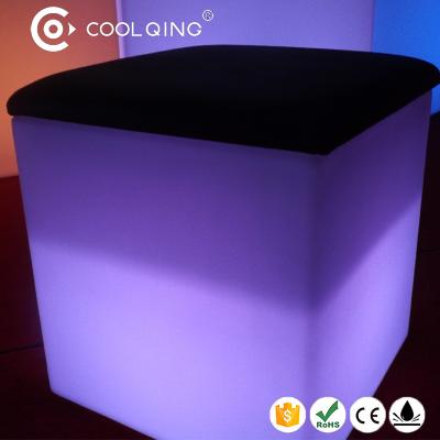 China Bar Chair LED Bar Furniture Stool Night Club LED Illuminated Waterproof Cube for sale