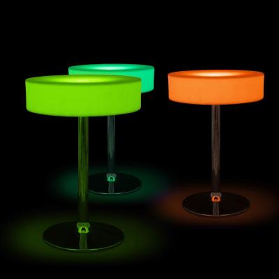 China Sectional Sofa Plastic RGB Color Changing LED Home Furniture Led Light Cocktail Table for sale