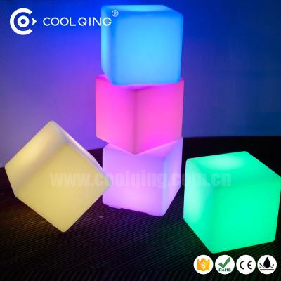 China Amazing Bar Chair CE RoHS Waterproof Pool 16 Color Changing Magic 40cm Led Door Light Cube for sale