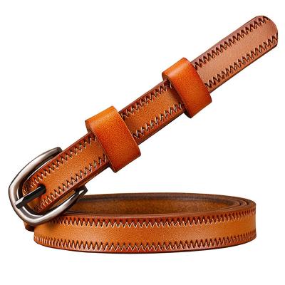 China fashion & casual fashion & Vintage Casual Women Waist Belt Fashion Genuine Leather Girls Whip Belts for sale