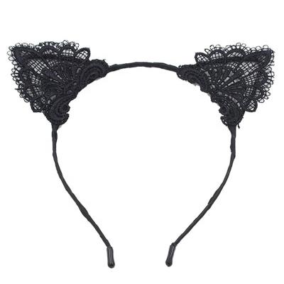 China Korean/Cute Headbands New Coming Korean/Cute Cat Ear Design Sexy Girl Lace Headband For Women for sale