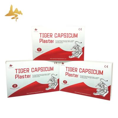 China For Current Relief Rheumatism Sticking Percutaneous Adhesive Herbal Pain Relieve Patch Tiger Capsicum Plaster for sale