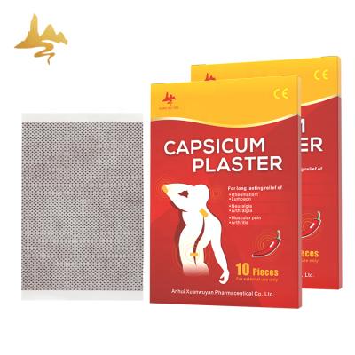 China Disposable Pain Relief Chilli Patch Hot Capsicum Plaster Pain Relief Rheumatic Natural Menthol OEM Pain Relief for sale