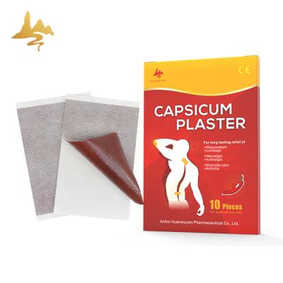 China Rheumatic Pain Customized Hot Herbal Products Capsaicin Patch Pain Relief Capsaicin Herbal Hot Pepper Plaster for sale