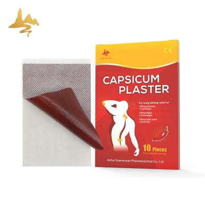 China Hot Chili Pepper Plaster Arthralgia Pain Relief Pain Rheumatic Nonwoven Fabric Patch For Adults for sale