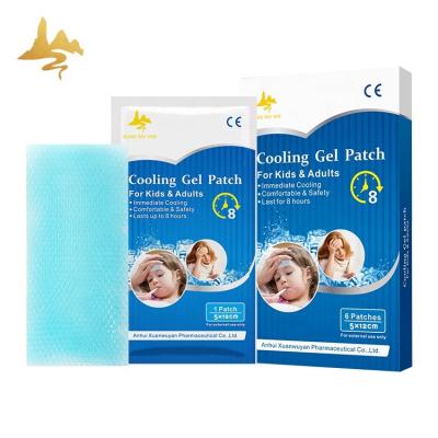 China Suitable for fever and regeneration. Temperature Reducing Cool Plaster Ice Strips Cooling Gel Patch For Baby Fever for sale