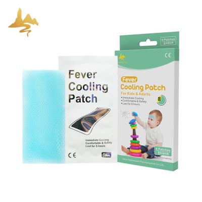 China High Elasticity Disposable Cool Plaster Baby Cooling Gel Pads Forehead Fever Relieving Correction for sale