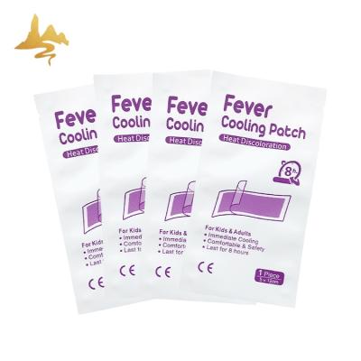 China New Convenient Herbal Hydraulic Cool Anti-fever Protection Gel Plaster Pakaging Kids Cooling Correction for sale