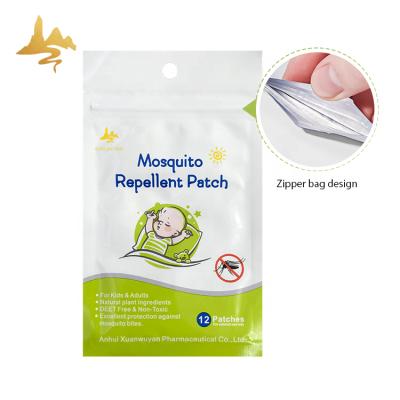 China Disposable Custom Products Printed Baby Stickers Outdoor Mosquito Repellent Patch for sale