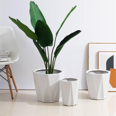 China White modern concise design garden suppliers porcelain macetas flower pots white planters for indoor plants flower for sale