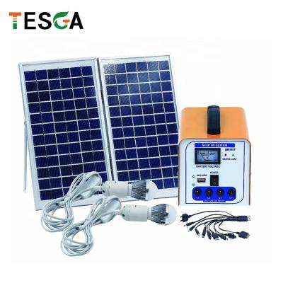 China LED Home Portable House Lighting Solar Power System 7ah Solar Power System for sale