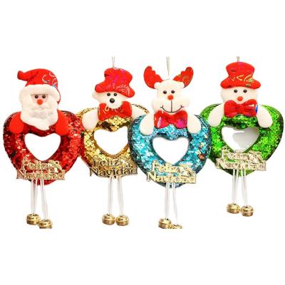 China 2022 Wholesale Love Christmas Pendant Christmas Decor Set Santa Claus Christmas Tree Decoration Pendant Supplies for sale