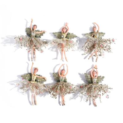 China 2021 festival stuff valentines day gift for valentine gifts christmas tree decoration ballerina doll flower dance fairy beautiful for sale