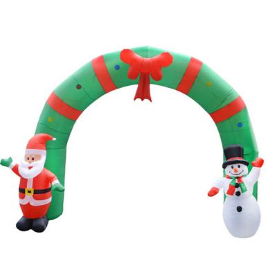 China High Quality Christmas Party Stuff 2021 Outdoor Festival Decoration Christmas Inflatable Arch for sale