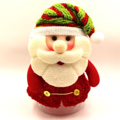 China 2021 New Factory Price Christmas Candy Jar Food Container Christmas Snowman Candy Jar Gift Decoration Bottle for sale