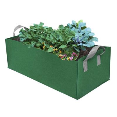 China Eco - Friendly Large Plant Grow Bags Rectangle Fabric Expanded Garden Bed For Animal Husbandry for sale