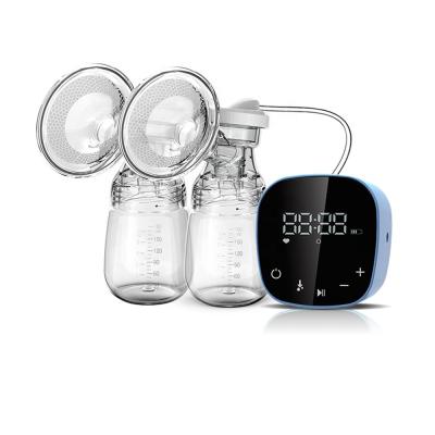 China Amazon hot sale BPA free double pp 180ml USB material rechargeable smart electric breast pump for sale