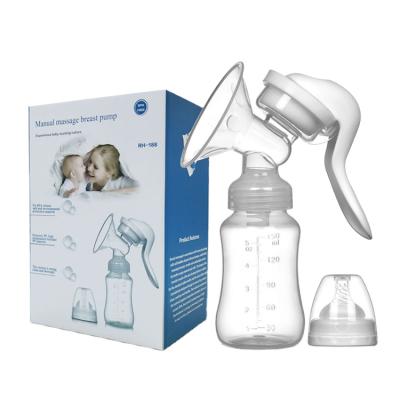 China 100% BPA Free Food Grade Silicone Pump Massage Breast Pump High Quality Nursing Manual Breast Pumps for sale