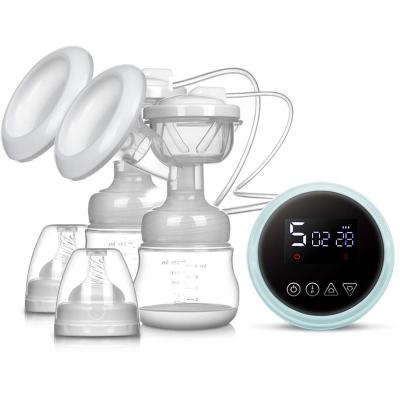 China New Design 2022 BPA Free Double Digital Touch Screen Electric Breast Pump Silent Breast Pump for sale