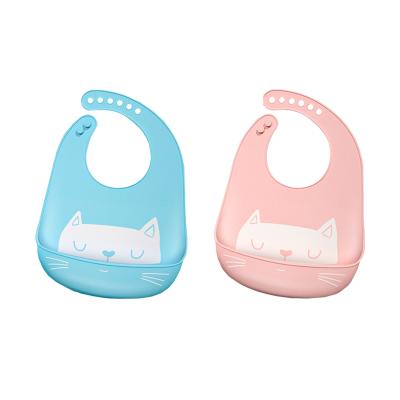 China Customized BPA Free Amazon Ebay Hot Sale Baby Feeding Set Baby Soft Silicone Bibs Waterproof Silicone Bib Best Baby Bibs for sale