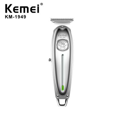 China Commercial Kemei KM-1949 Hair Cutter Men Cutting Hair Cutting Machine Rechargeable Barber Scissors Hair Trimmer for sale