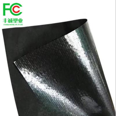 China Wholesale Black Pond Liner Anti-UV Woven HDPE Pond Liner Woven Anti-UV Pond Liner Infiltration Control Geomembrane Protection EPR Reinforced UV Liners for sale