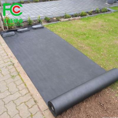 China Gardening Spun-bonded PP Black Non Woven Mulching Mats / Weeds Mat / Rolls Fence Mulching for sale