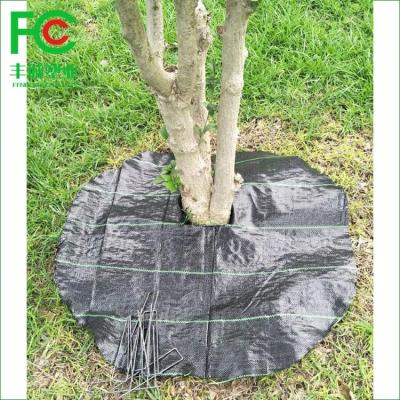 China Breathable Weed Barrier Around Fruit Trees PP Woven Weed Mat For Suppress Weeds for sale