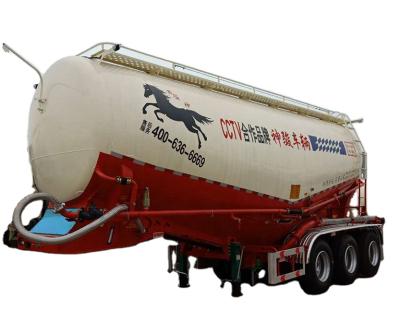 China Tare 38cbm 3 Axle Cement Tank Trailer Bulk Carrier Powder Truck Semi Trailer DST Truck Bulk Trailer for sale