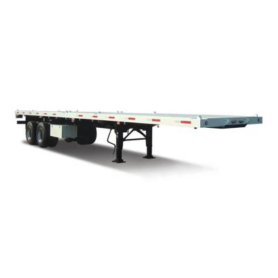 China Truck Trailer Container Vehicle Transport Trailer Flat Bed Semi Trailer Flat Bed Trailer for sale