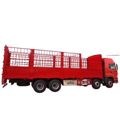 China Truck Trailer 3 Axles Side Fence Semi Trailer Vegetable Trailer Side Wall Fence Trailer Livestock Transport for sale