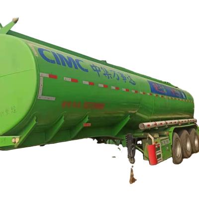 China Second hand used liquid tanker tanker trailer gasoline and oil milk trailer semi truck trailer for sale