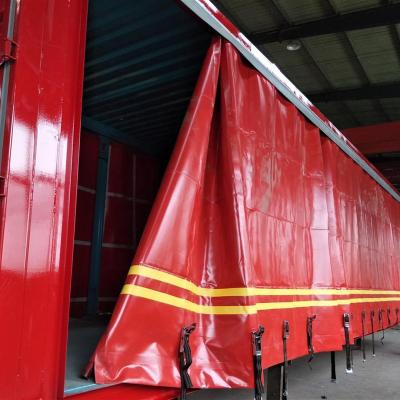 China Truck Trailer DST Factory Container Trailer Side Curtain Cased Van Semi Trailer for sale