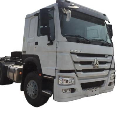 China Used 375 Hp 6*4 Sinotruck Howo Tractor Truck Euro III 7500x2500x3230 Head 10 Wheels for sale