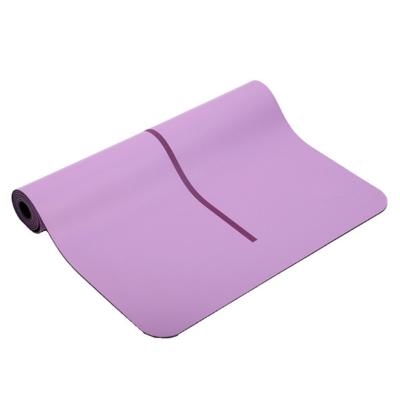 China Custom Line Non-Slip Durable Washable Waterproof Non-Slip Posture Wholesale Non-Slip Fitness Yoga Mat PVC for sale