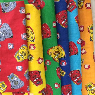 China Wholesale Shrink-Resistant Dye Printing 32*12 CVC Printing Flannel Shirt Fabric for sale