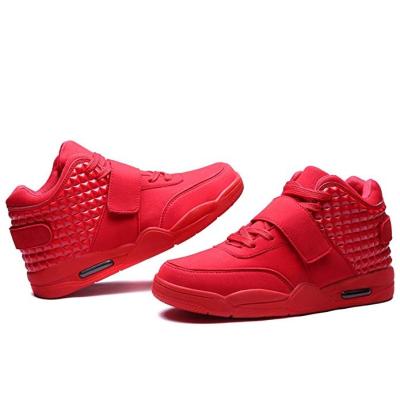 China China Latest Fashionable Factory Cheap Breathable Sport Red Shoes For Men for sale