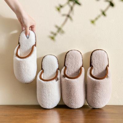 China Fashion Trend Women's And Men's Cotton Slippers Indoor Bottom Home Warm Floor Slippers Soft Fluffy Slippers for sale