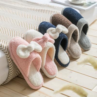 China Fashion Trend Women's Warm Home Shoes Plush Slipper Bedroom Cotton Non-Slip Thick-Soled Indoor Slippers for sale